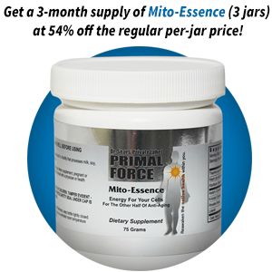 Get a 3-month supply of Mito-Essence (3 jars) at 54% off the regular per-jar price!